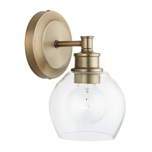 Capital Lighting Mid Century Wall Sconce in Aged Brass by Capital Lighting 621111AD-426