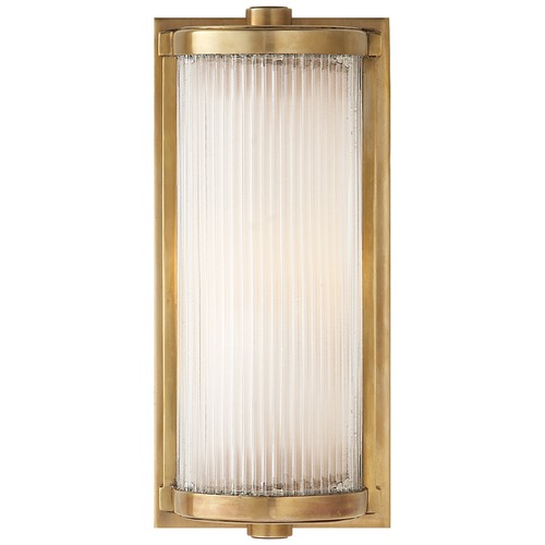 Visual Comfort Signature Collection Thomas OBrien Dresser Glass Rod Light in Brass by Visual Comfort Signature TOB2140HABFG