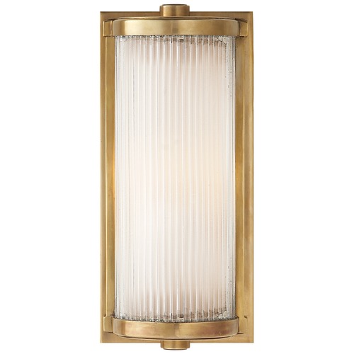 Thomas OBrien Dresser Glass Rod Light in Brass by Visual Comfort Signature