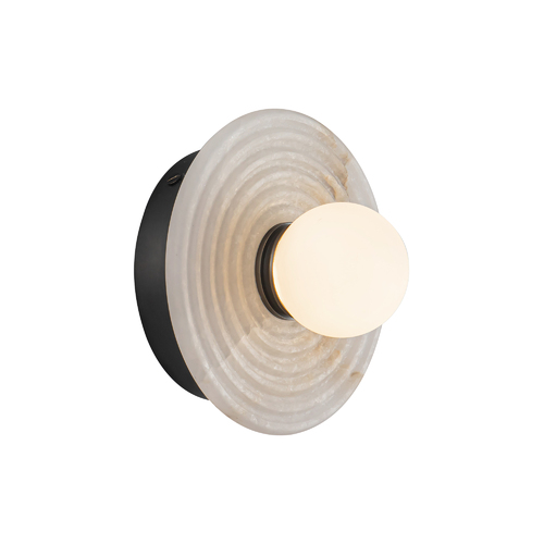 Alora Lighting Dahlia LED Alabaster Wall Sconce in Urban Bronze by Alora Lighting WV346006UBAR