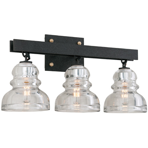 Troy Lighting Menlo Park Textured Iron Bathroom Light