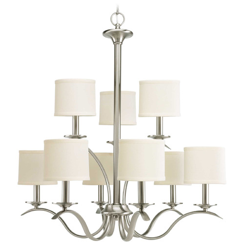 Progress Lighting Progress Lighting Inspire Brushed Nickel Chandelier P4638-09