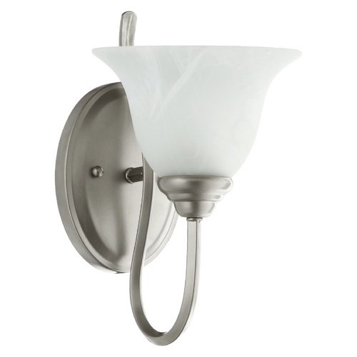 Quorum Lighting Spencer Classic Nickel Sconce by Quorum Lighting 5510-1-64