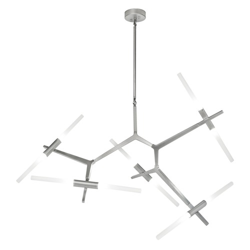 San Vicente Brushed Chrome 10-Light LED Chandelier by Avenue Lighting