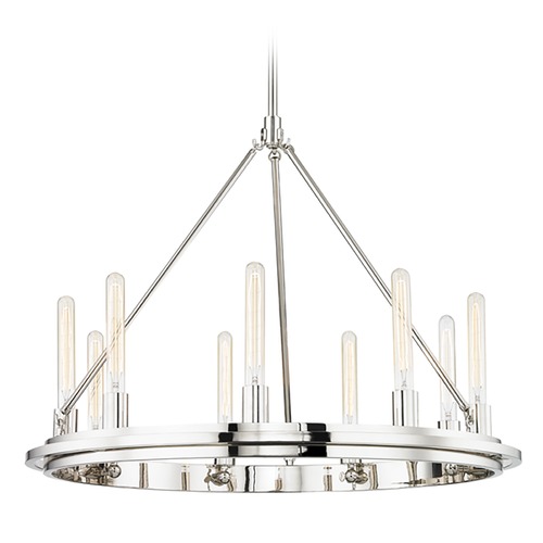 Hudson Valley Lighting Chambers Polished Nickel Pendant by Hudson Valley Lighting 2732-PN