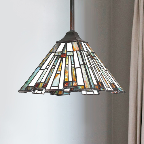 Maybeck Valiant Bronze Mini Pendant by Quoizel Lighting