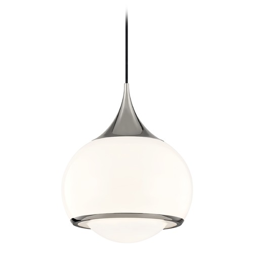 Reese Polished Nickel Pendant by Mitzi by Hudson Valley
