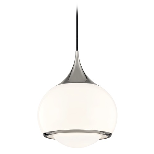 Mitzi by Hudson Valley Reese Polished Nickel Pendant by Mitzi by Hudson Valley H281701L-PN