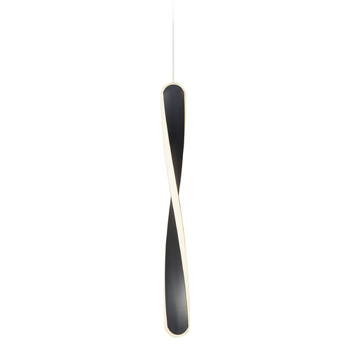 Pirouette LED Mini Pendant in Black by ET2 Lighting