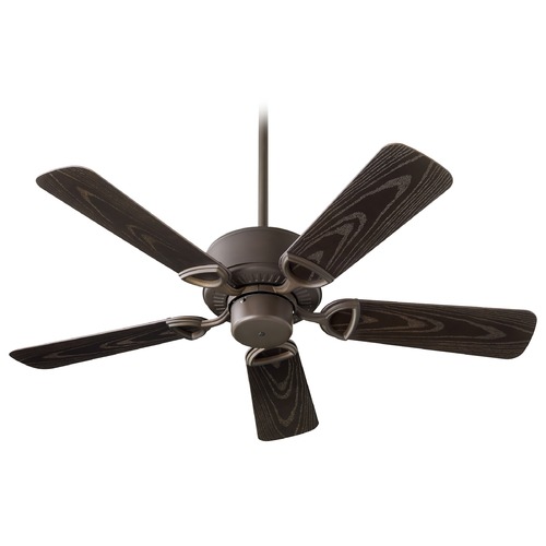 Estate Patio Oiled Bronze Ceiling Fan Without Light by Quorum Lighting