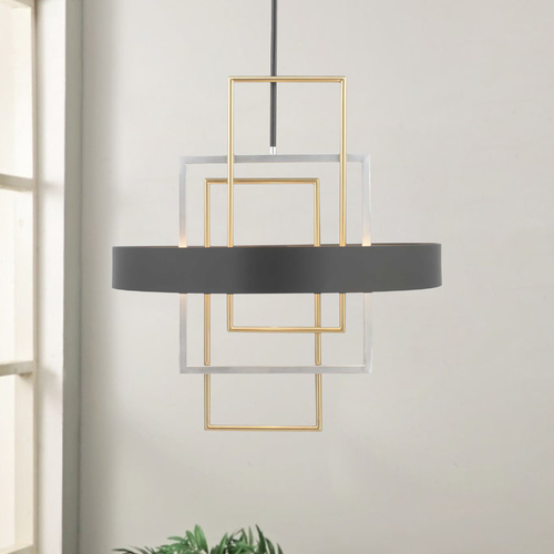 Adagio Black 3-Light Pendant by Progress Lighting