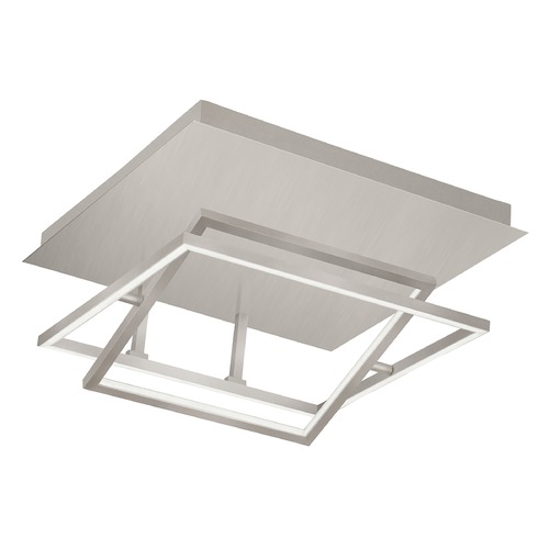 Modern Brushed Nickel LED Flush Mount 3000K 815LM by Kuzco Lighting