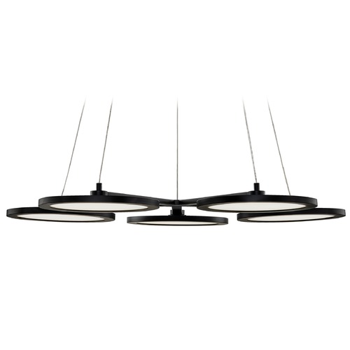 Quoizel Lighting Nitro Matte Black LED Chandelier by Quoizel Lighting PCNR5027MBK