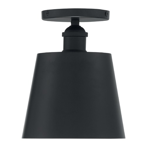 Motif Black / Gold Accents Semi-Flush Mount by Satco Lighting