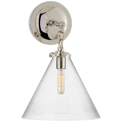 Thomas OBrien Katie Conical Sconce in Nickel by Visual Comfort Signature