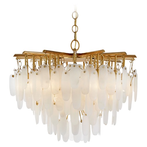 Chapman & Myers Cora Waterfall Chandelier in Brass by Visual Comfort Signature
