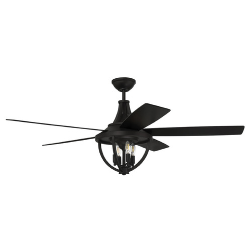 Craftmade Lighting Nash Flat Black LED Ceiling Fan by Craftmade Lighting NSH56FB5