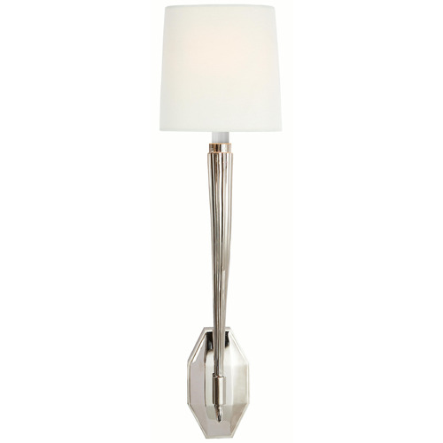 Visual Comfort Signature Collection Chapman & Myers Ruhlmann Polished Nickel Sconce