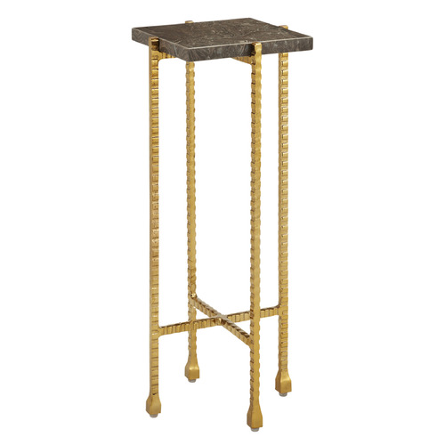 Currey and Company Flying Natural Cappuccino Stone & Gold Coffee & End Table