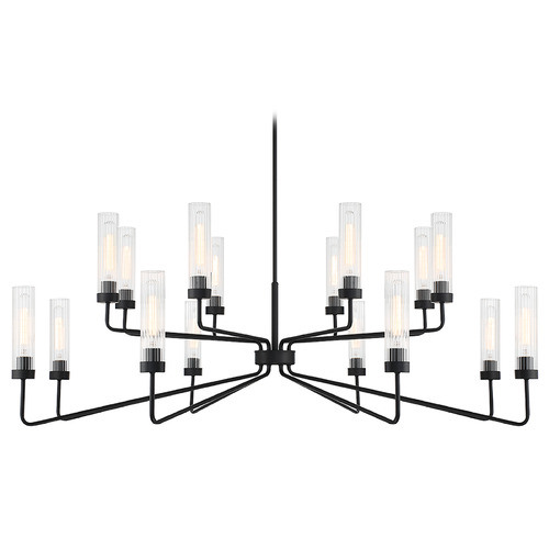 Savoy House Baker Matte Black Chandelierby Savoy House 1-8862-16-89