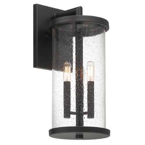 Designers Fountain Otto Matte Black Outdoor Wall Light