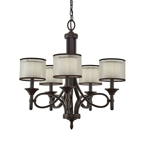 Lacey 5-Light Chandelier in Mission Bronze by Kichler Lighting