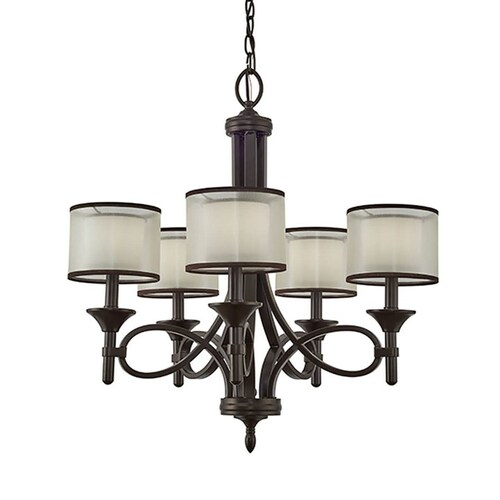 Kichler Lighting Lacey 5-Light Chandelier in Mission Bronze by Kichler Lighting 42381MIZ