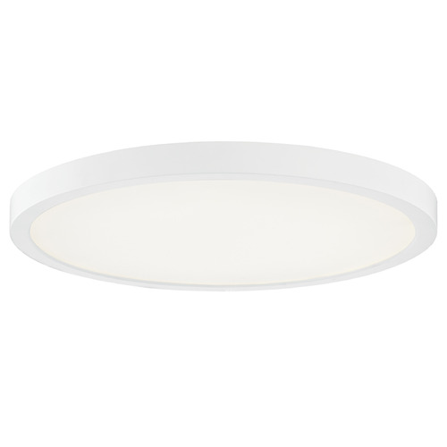 Design Classics Lighting Flat LED Light Surface Mount 14-Inch Round White 5CCT 2355LM 14G-WH