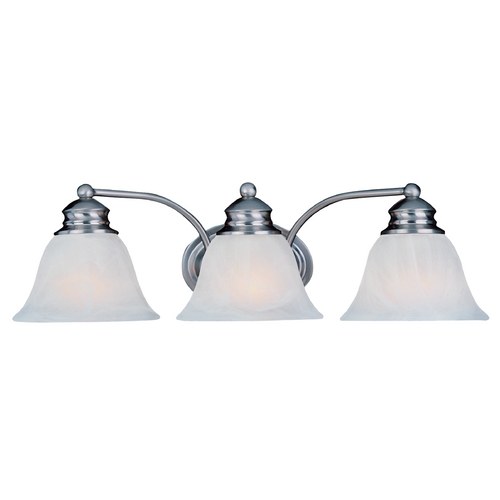 Malaga Satin Nickel Bathroom Light by Maxim Lighting