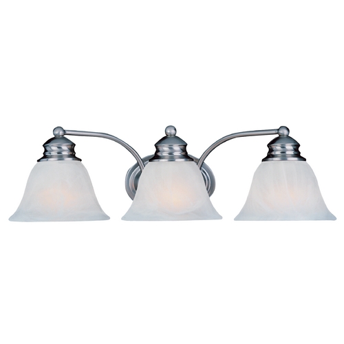 Maxim Lighting Malaga Satin Nickel Bathroom Light by Maxim Lighting 2688FTSN