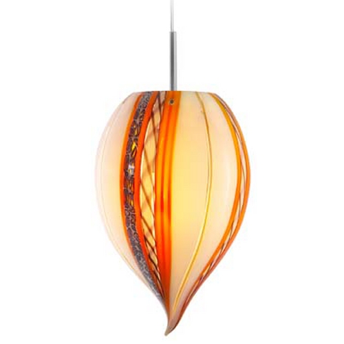 Oggetti Lighting Oggetti Lighting Amore Satin Nickel Mini-Pendant Light with Bowl / Dome Shade 18-L1109M