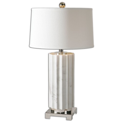 Uttermost Lighting Uttermost Castorano White Marble Lamp 27911-1