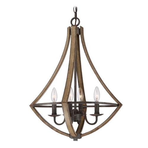 Shire 18.25-Inch Pendant in Rustic Black by Quoizel Lighting