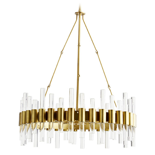 Haskell Small Chandelier in Antique Brass by Arteriors Home