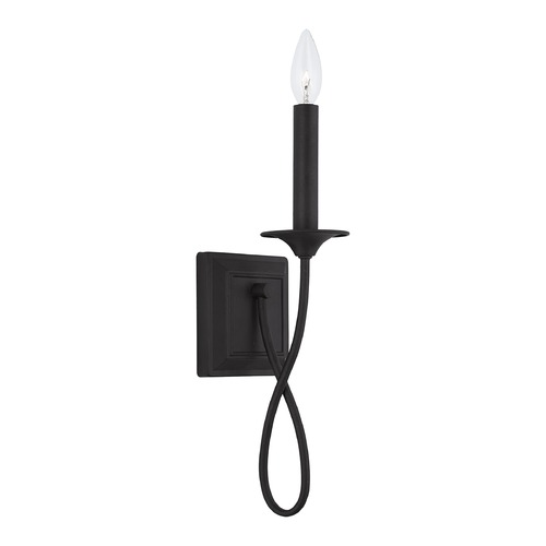 Capital Lighting Vincent Wall Sconce in Black Iron by Capital Lighting 637211BI