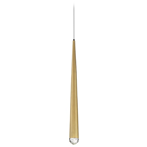 Modern Forms by WAC Lighting Cascade Aged Brass LED Mini Pendant by Modern Forms PD-41719-AB