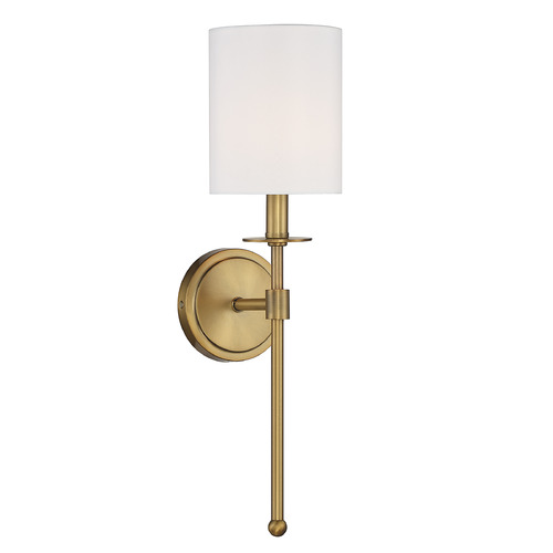 Meridian 20-Inch High Wall Sconce in Natural Brass by Meridian M90057NB