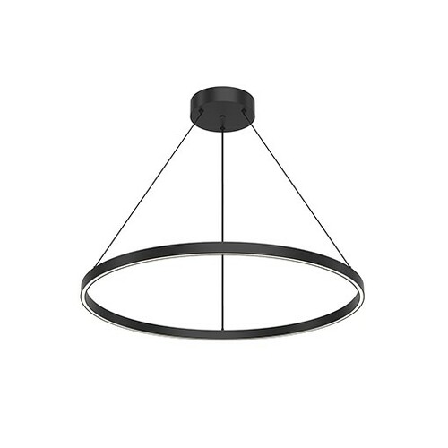 Cerchio Black LED Pendant by Kuzco Lighting