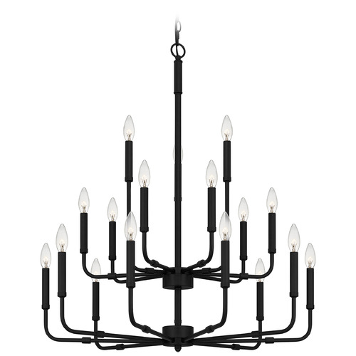 Quoizel Lighting Abner Matte Black Chandelier