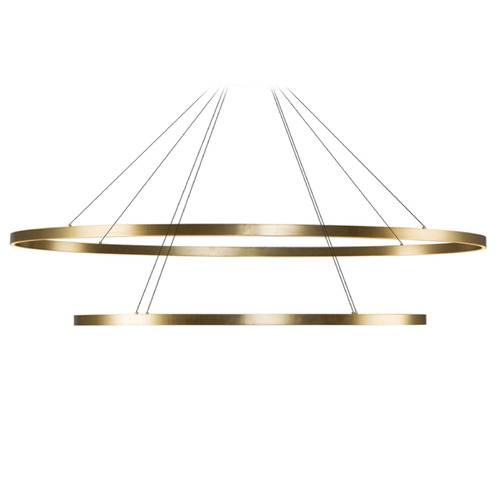 Kuzco Lighting Ovale Brushed Gold LED Chandelier