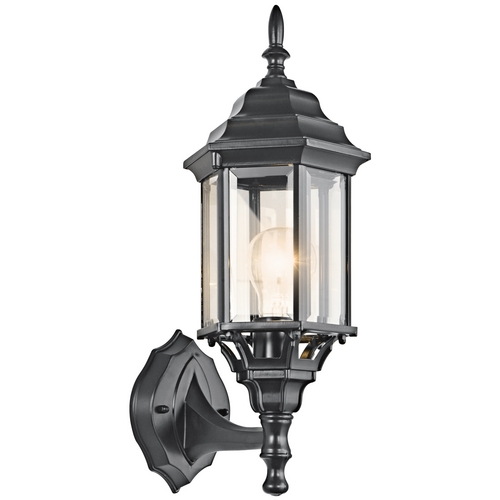Chesapeake 17-Inch Outdoor Wall Light in Black by Kichler Lighting