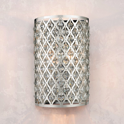 Ashford Classics Lighting Modern Crystal Wall Sconce with Two Lights 2248