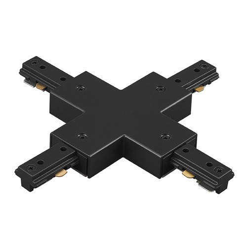 Black H Track X Connector by WAC Lighting