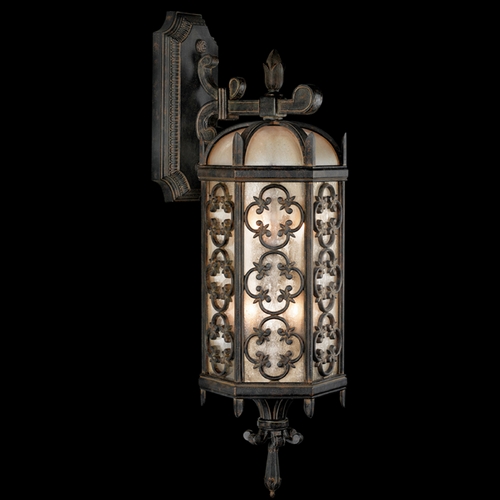 Fine Art Lamps Fine Art Lamps Costa Del Sol Marbella Wrought Iron Outdoor Wall Light 338281ST