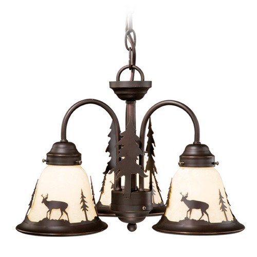 Vaxcel Lighting Bryce Burnished Bronze Mini-Chandelier by Vaxcel Lighting LK55416BBZ-C