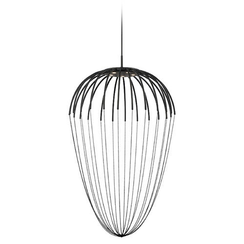 Frusta 20-Inch LED Pendant in Black by Eurofase Lighting