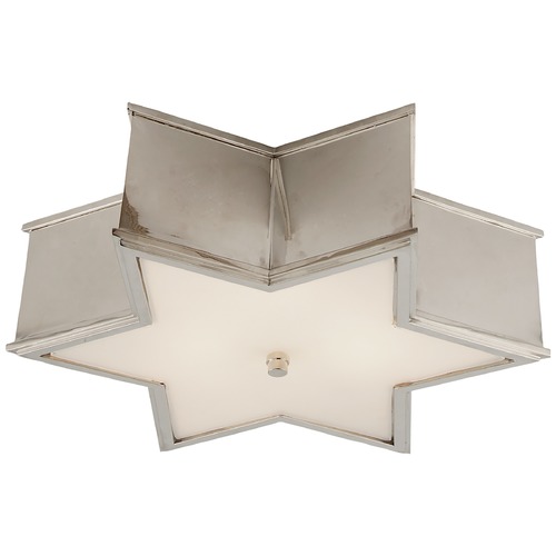 Alexa Hampton Sophia Flush Mount in Nickel by Visual Comfort Signature