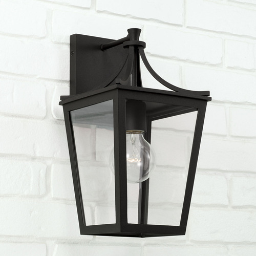 Capital Lighting Adair 14.25-Inch Outdoor Wall Lantern in Black by Capital Lighting 947911BK