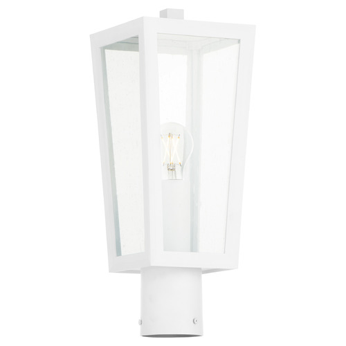 Bravo White Post Light by Quorum Lighting