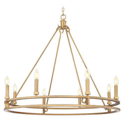 Z-Lite Dennison Signature Brass Chandelier